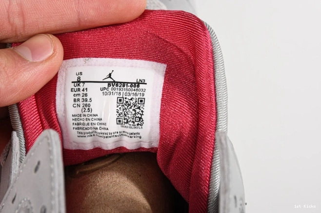 1st Kicks Jordan Cardinal 7 Air Reflective BV6281-006 0728